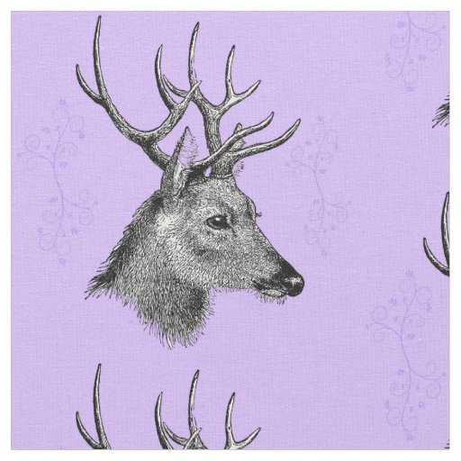 The Stag Head Fabric