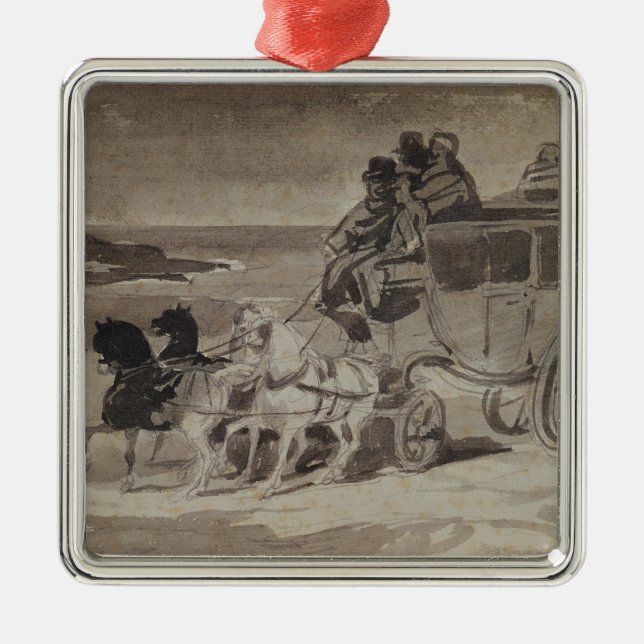 The Stagecoach Metal Ornament (Front)
