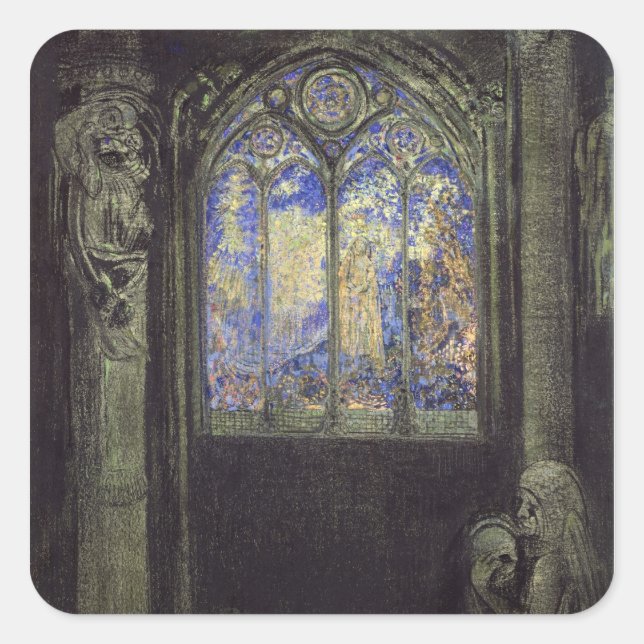 The Stained Glass Window, 1904 Square Sticker (Front)