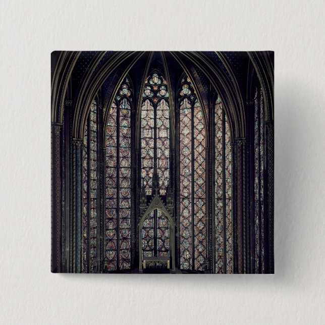 The stained glass window button (Front)