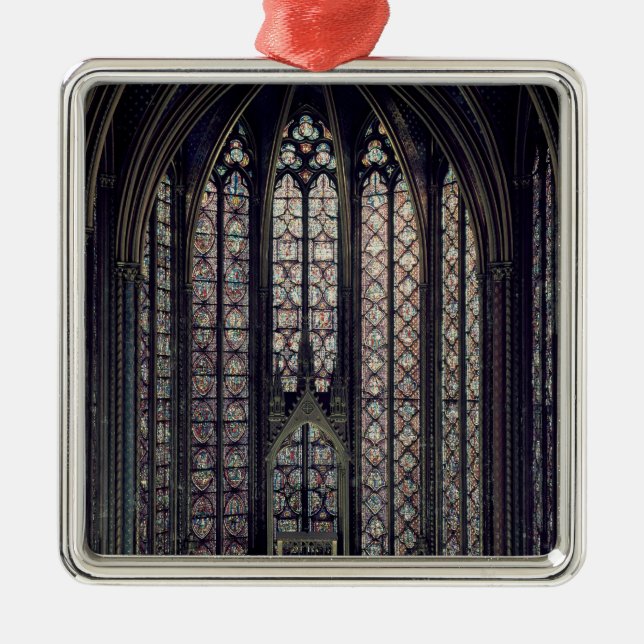 The stained glass window metal ornament (Front)