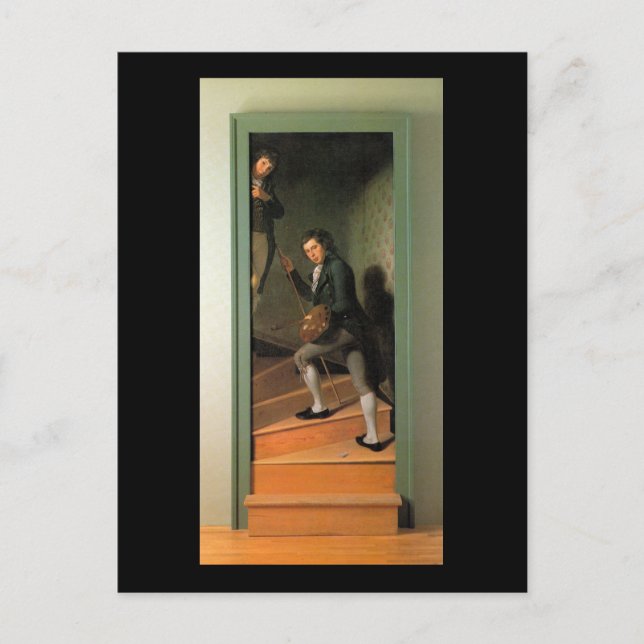 The Staircase Group, by Charles Willson Peale Postcard (Front)