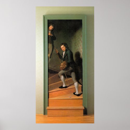 The Staircase Group by Charles Willson Peale Poster