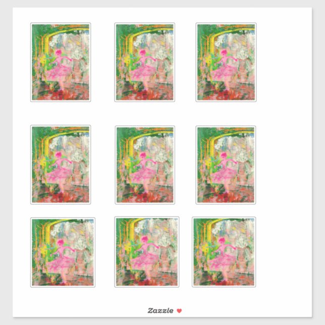 The Stalker - Neon Ballet Chaos  Sticker (Sheet)