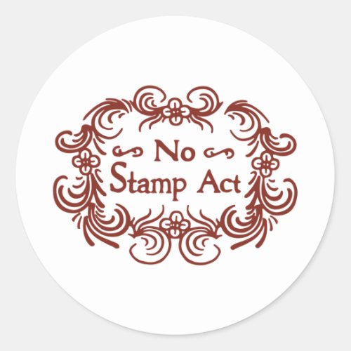 The Stamp Act Classic Round Sticker