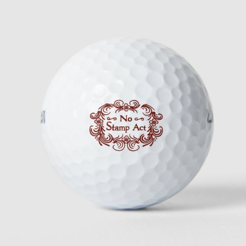 The Stamp Act Golf Balls