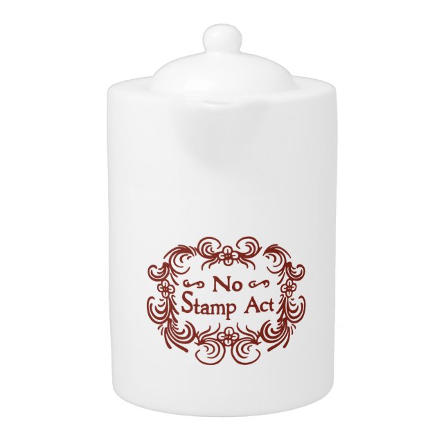 The Stamp Act Teapot (Front)