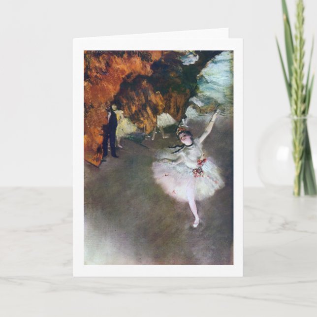 The Star, Ballerina, Edgar Degas, 1878 Card (Front)