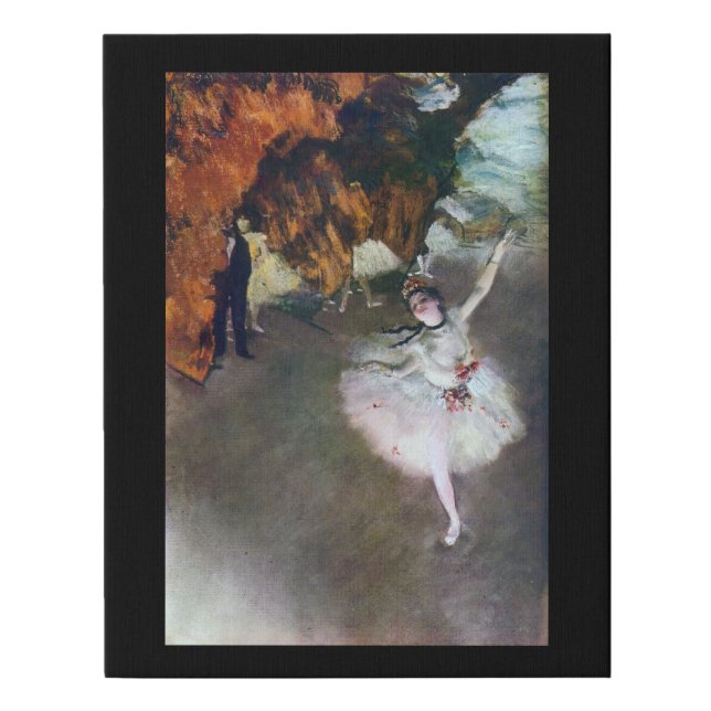 The Star, Ballerina, Edgar Degas, 1878 Faux Canvas Print (Front)