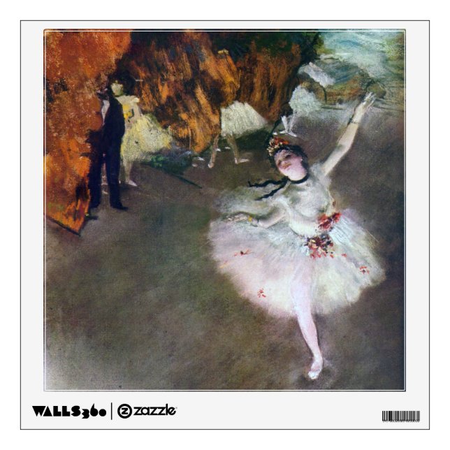 The Star, Ballerina, Edgar Degas, 1878 Wall Decal (Front)