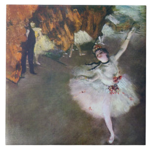 The Star, Ballerina, Edgar Degas Ceramic Tile