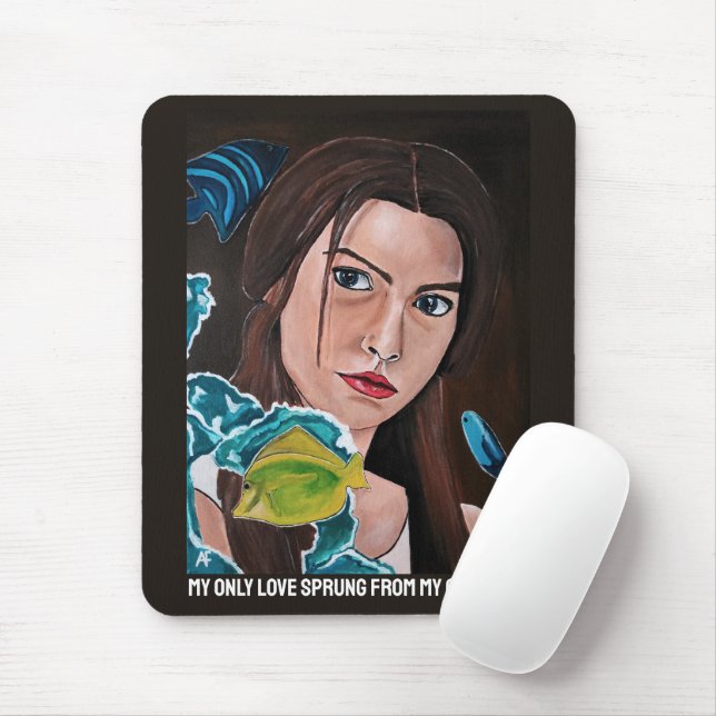 The Star-Crossed Lover Painting by Alfred Fox Mouse Pad (With Mouse)