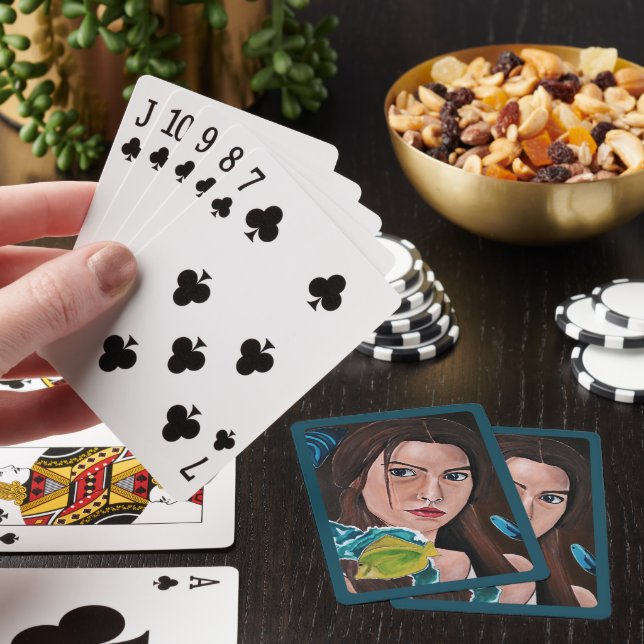 The Star-Crossed Lover Painting by Alfred Fox Poker Cards (In Situ)
