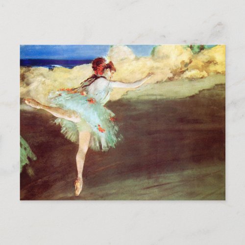 The Star Dancer on Point by Degas Postcard