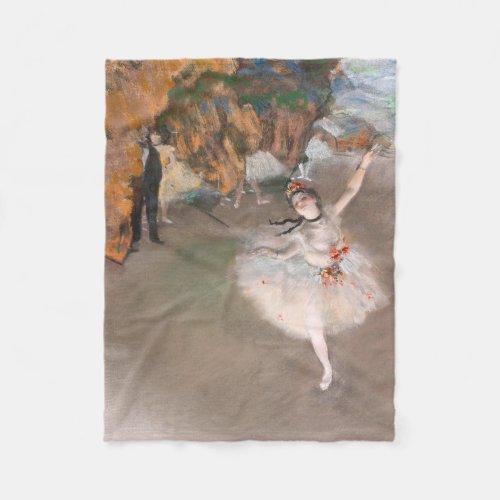 The Star Dancer on Stage Edgar Degas Ballet Fleece Blanket