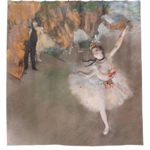 The Star Dancer on Stage Edgar Degas Ballet Shower Curtain