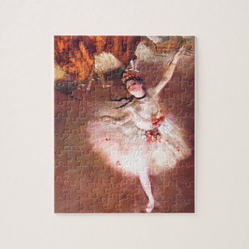 The Star Dancer on the Stage by Edgar Degas Jigsaw Puzzle