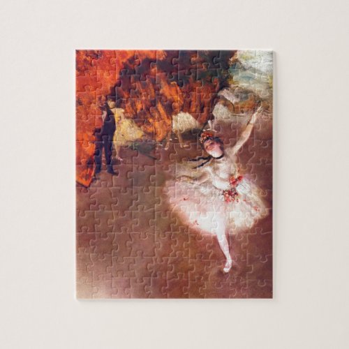 The Star Dancer on the Stage by Edgar Degas Jigsaw Puzzle