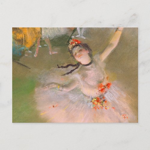 The Star Dancer on the Stage by Edgar Degas Postcard