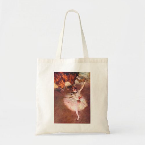 The Star Dancer on the Stage by Edgar Degas Tote Bag