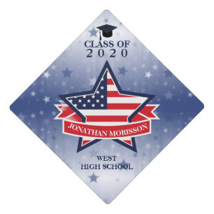 The Star is a Symbol of the American Flag Graduation Cap Topper