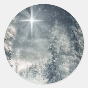 The Star of Bethlehem Classic Round Sticker