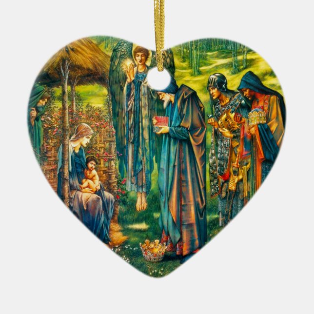 The Star of Bethlehem Heart Ornament (Front)