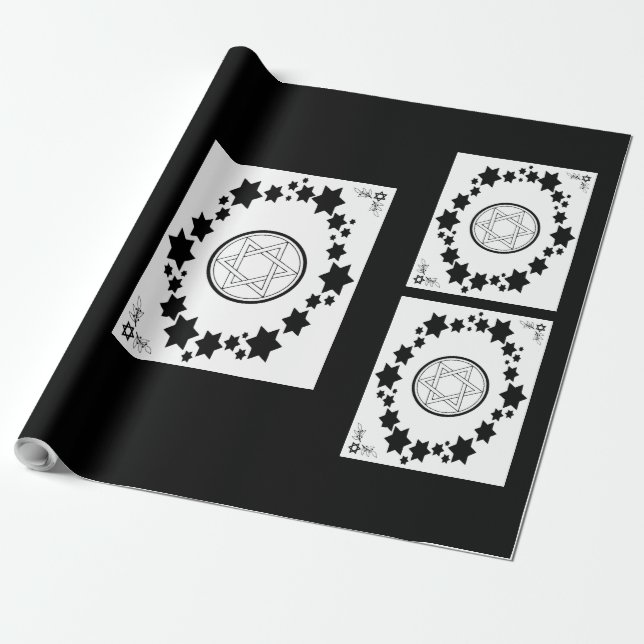 The Star of David - Wrapping Paper (Unrolled)