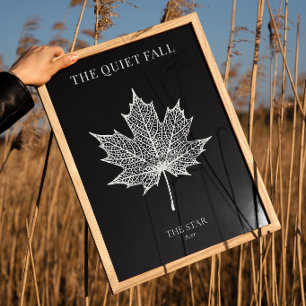 The Star of Fall Black & White Framed Art
