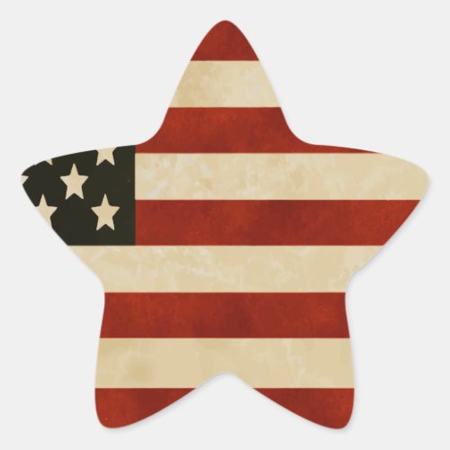 The Star of the Show American Flag GIFTS Star Sticker
