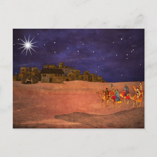 The Star Over Bethlehem Holiday Postcard