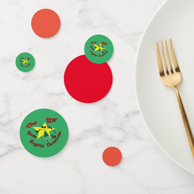 The star shines brightly this Christmas   Confetti (Group)