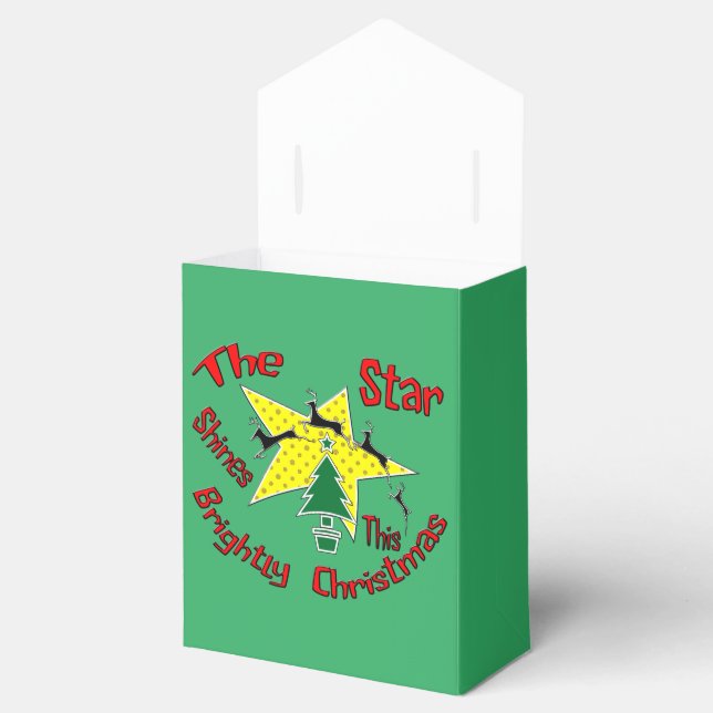 The star shines brightly this Christmas  Favor Boxes (Opened)