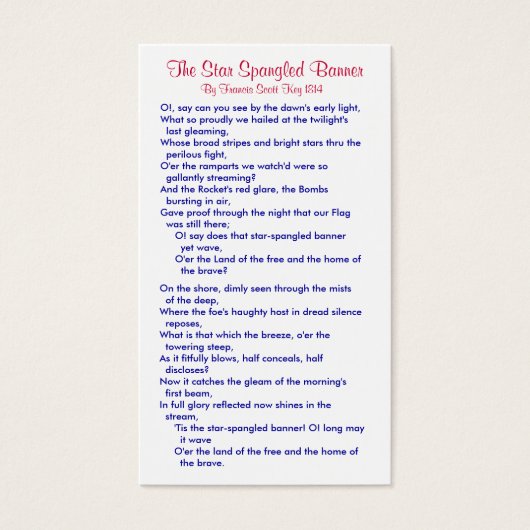 The Star Spangled Banner (4) (Front)