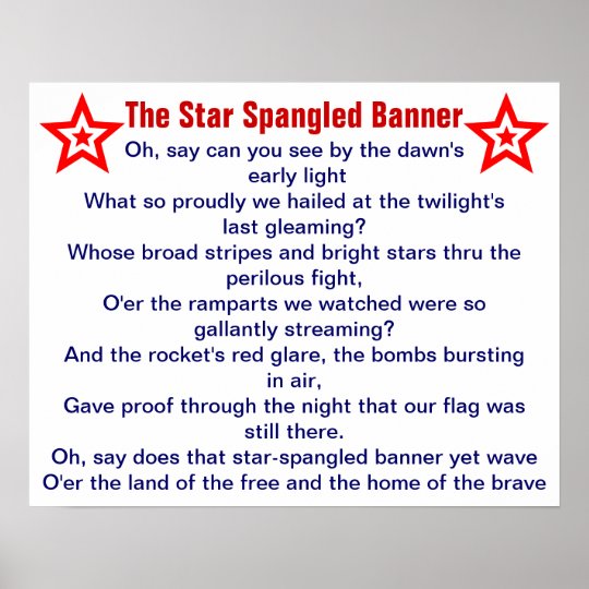 The Star Spangled Banner poster