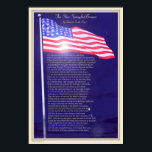 The Star-spangled Banner Poster<br><div class="desc">I tryed to make it look like in 1940's,  therefore also the flag is old. Every American school should have at least one of that!</div>