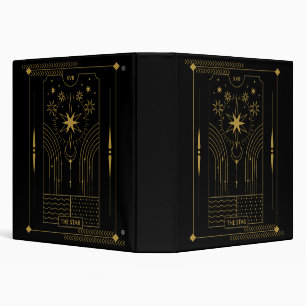 The Star tarot card art, Celestial 3 Ring Binder