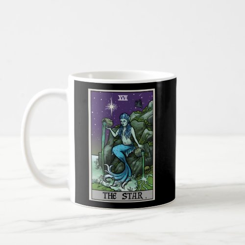The Star Tarot Card Halloween Mermaid Witch Creepy Coffee Mug