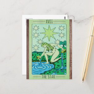 The Star XVII tarot card major arcana
