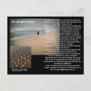 The Starfish Story Announcement Postcard