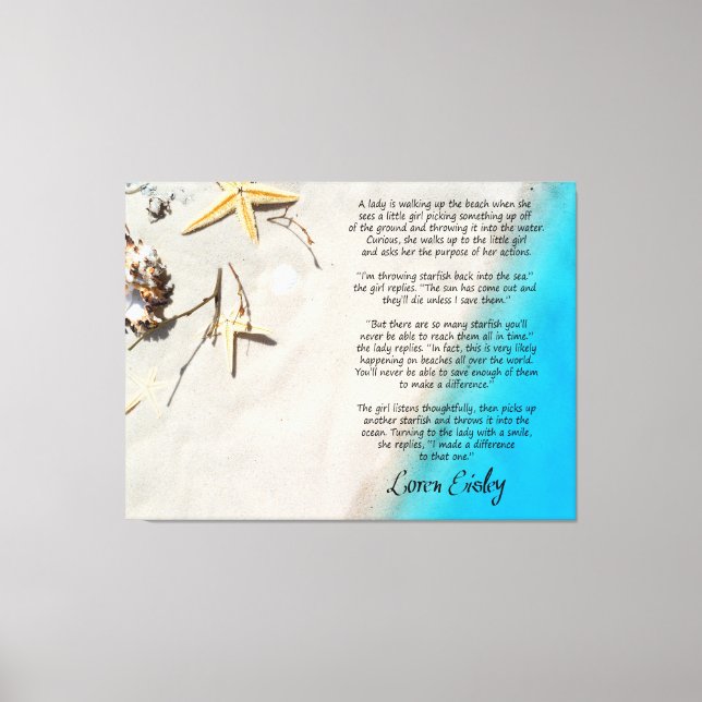The Starfish Story Canvas Print (Front)