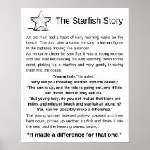 The Starfish Story, Starfish Poem