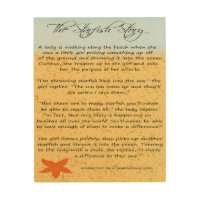 The Starfish Story wood plaque