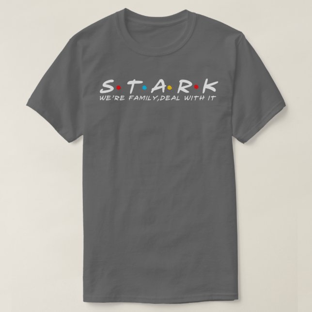 The Stark Family Stark Surname Stark Last name T-Shirt (Design Front)