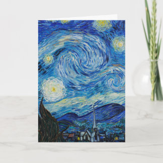 the starry night 1889 by vincent van gogh card