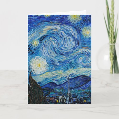 the starry night 1889 by vincent van gogh card