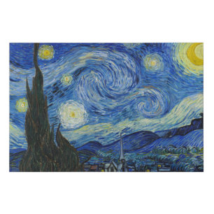 The Starry Night, 1889 by Vincent van Gogh Faux Canvas Print
