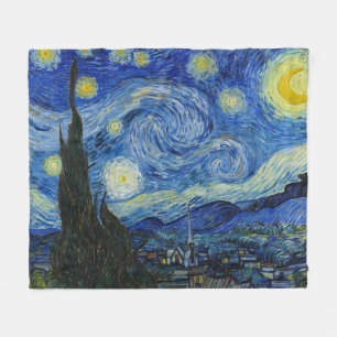 The Starry Night, 1889 by Vincent van Gogh Fleece Blanket