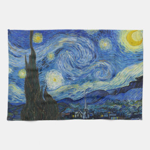 The Starry Night, 1889 by Vincent van Gogh Kitchen Towel