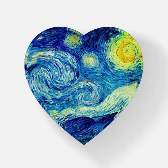 The Starry Night (1889) by Vincent Van Gogh. Paperweight (Front)